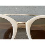 Warby Parker  Winnie 6670 Cream Gold Round Cat Eyegasses Frames ONLY 52-21 145 Photo 1