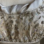 Niteline Formal Champagne Silk Beaded Long Dress with Jacket Size 6 Photo 7