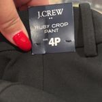 J.Crew RUBY CROP BLACK PETITE PANTS 4P Photo 6