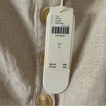 Anthropologie  Flat White Square-Neck Crop Top Color Sand Size Large NEW Photo 5