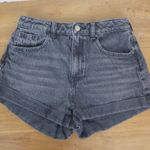 PacSun 100% Cotton Black Distressed Denim Mom Shorts Size 26" Photo 4