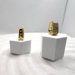 Earrings‎ triangle ear clips Gold Photo 3