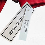 1980s Vintage Red Oversized Single Button Power Suit Jacket Blazer Size 14 Photo 6