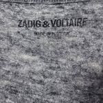 Zadig & Voltaire Winter Fringes Wool/Angora Blend Mini Dress in Grey Photo 6