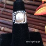 Silpada  Sterling Freshwater Pearl Ring Size 4.5 Photo 1