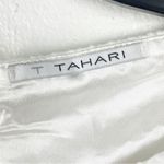 T Tahari Maylin White Lined Sleeveless Exposed Back Zipper Dress, Size 2 Photo 2