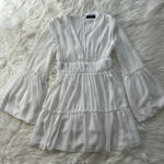 Elegant White Long Sleeve Dress Photo 0