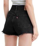 Levi's  501 ORIGINAL FIT HIGH RISE WOMEN'S SHORTS - BLACK, size 33, NWT Photo 1