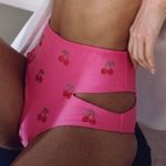 Beach Riot Whitney Cherry Rhinestone Cutout Bikini Bottoms Photo 0