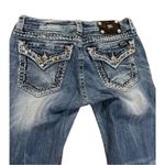 Miss Me low rise signature boot jeans sz 29 jewel embellished bottom pockets Photo 8