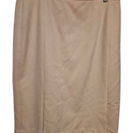 Calvin Klein  Classic Beige Midi Skirt Photo 0
