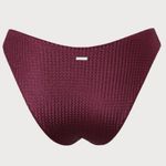 Berlook Burgundy Jacquard Knot Bikini Bottom 70 Red Photo 7