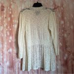 United States Sweaters  Cream Crochet Trim Flyaway Cardigan Photo 5
