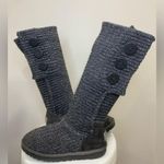 UGG  Classic Cardy Knit Boots Women’s Size 7 Gray Tall Sweater Style Photo 1