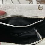 Tahari  NWT Mini Leather Sachel Bag Purse Crossbody white w floral front Photo 7