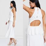 KEEPSAKE THE LABEL Midi Dress Womens Size Small Ivory White Feminine Bridal Date Photo 12