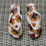 Farm Rio  Banana Nest Havaianas Sandals size 11/12 boho vacation beach travel Photo 2