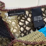 Moda International Crochet Cover Up, Size L Brown Size L Photo 1