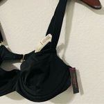 Victoria's Secret Victoria’s Secret Swim Black Beach Bra Size 36B/B80 Underwired with Wide Straps Photo 5