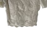 Allison New York Women's Size XS Cream Cotton Crochet Cottage Boho Top Photo 2