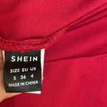 SheIn Size small women’s biker shorts Red.   Photo 3