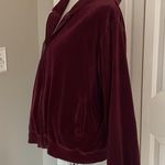 Coolest Vintage Purple Oversized Velour Zip Up Hoodie Size M Photo 5