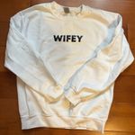 Gildan White “Wifey” Bachelorette Sweatshirt Photo 0