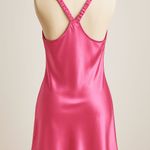 La Senza Lola & Coco by PinkSatin Slip Dress Women’s M–Cross Back, Ruched Straps Photo 3
