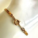 Gold tone flat chain bracelet Photo 1