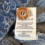 FRNCH Paris Floral Denim Overalls Large Cotton Photo 7