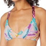 Bar III Swim Top Criss Cross Back Hawaiian Bralette Bikini Top size Medium NEW Photo 0