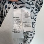 India Collection Emerson Fry Puff Isla Charcoal Leopard Print Cotton Blouse Size M Photo 5