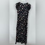 Mable black floral print dress with bow‎ detail size medium NWT Photo 2