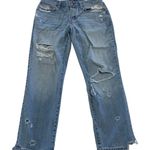 Abercrombie & Fitch Jeans Womens 26 Blue Ames Low Rise Slim Boyfriend Distressed Photo 0