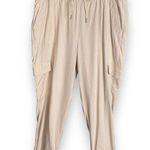 Banana Republic  Utility Jogger Cargo Neutral Women Size XL Pants Cream Off-White Photo 0
