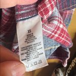 Aeropostale  Boyfriend Fit Plaid Button Up Flannel Shirt - Red, Blue, White Sz XS Photo 5