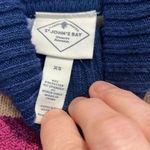 st. john's bay St. John’s Bay multicolored turtle neck sweater with side buttons size XS. Photo 4