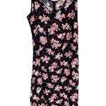 Loft Floral Print Spaghetti Strap Maxi Dress size 14 V Neck Sleeveless Photo 1