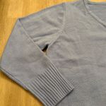 Venus Seashell VNeck Sweater Light Blue Beach Coastal Nautical Knit Plus Size 1X Photo 2