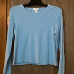 Chadwick's Chadwick’s XL Ribbed Blue Shirt. Cotton, Lycra and Spandex Material. Photo 0