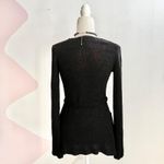 Max Studio Vintage Black Cardigan Witchy Academia Indie Sleaze Gothic XS Photo 1