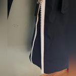 French Connection Navy Blue Hooded Raincoat Sz Small Photo 3