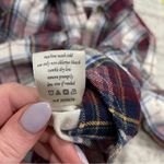 Miami Red and White Plaid Button Down Flannel Photo 7