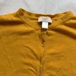 Loft ⟡ Mustard Yellow Button-Up Cardigan ⟡ Photo 1