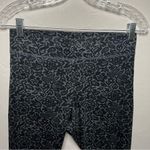 Aerie Black Gray Paisley Floral Lace Crop Leggings Photo 2