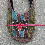 Boho Hippie Razor Cut Patchwork Flower Power Shoulder Bag Rising International Pink Photo 6