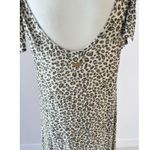 Palmacea Swimwear Leopard Print Maxi Dress Women’s S Hi Low Hem Boho Resort Green Photo 4
