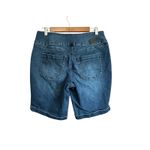 Natural Reflections Women Denim Shorts Comfort Stretch Elastic Waist Blue Size S Photo 6