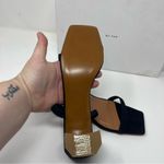 By FAR TANYA KRAFT SUEDE MULE SANDAL HEELS in BLACK sz 41 US 11 Photo 5