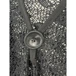 Magic  Mesh Crochet Lagenlook Oversized Sheer Sleeveless Blouse Size Medium Photo 4